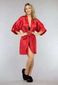 Shiny Rode Satin Kimono