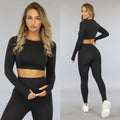 Zwarte Longsleeve Unpadded Sporttop