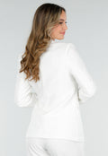 Witte Blazer met Gesp