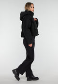 Zwarte Teddy Jas met Capuchon en Ritsluiting