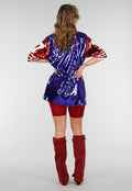 Bordeaux High Waist Short Legging