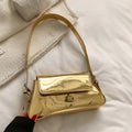 Gouden Verstelbare Metallic Schoudertas