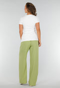 Wit Stretch T-Shirt met Zijsplit, Ronde Hals en Korte Mouwen