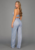 Ice Blue Statement Triangel Bralette