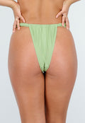 Groene bikinibroek met dikke hoge band