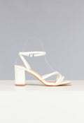 Lage Strappy Sandaletten in Wit