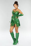 Groen Glitter Tinkerbell Kostuum met Pailletten