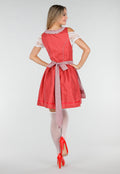 Rood Oktoberfest Dirndl Jurkje met Stippen