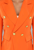 Oranje Button Blazer