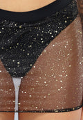 2-Delige Bikini Set met Pads en Gouden Glitters