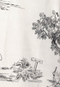 Omslagdoek met Print in Zwart