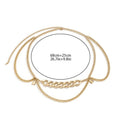 Gouden Heup Bodychain met Schakelketting