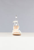 Lage Strappy Sandaletten in Wit