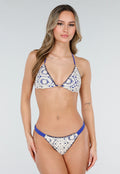 Blauw Witte Gehaakte Bikini Broekje