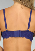 Navy Soft Bra met Kanten Design