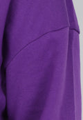 Paarse Sweater met Schuine Afwerking