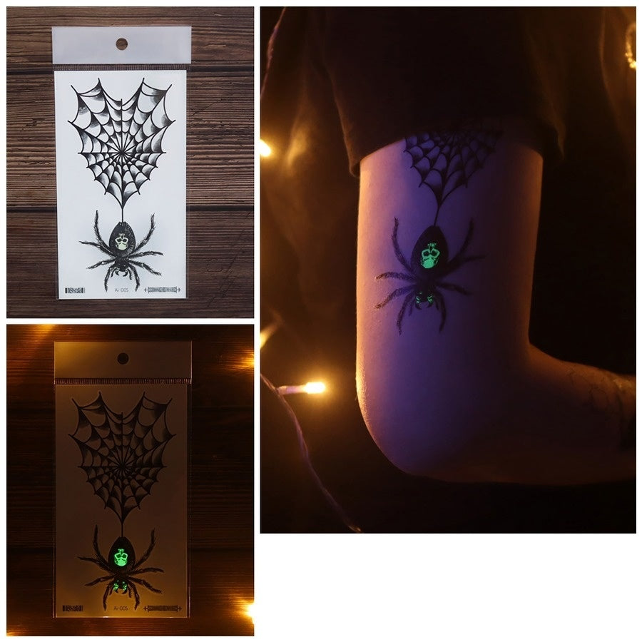 Lichtgevende Scary Tijdelijke Tattoo