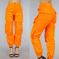 Fel Oranje Cargo Broek met Zakken