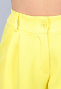 Gilet Co Ord Set met Pantalon in Geel