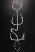 Zilveren Glitter Armsieraad