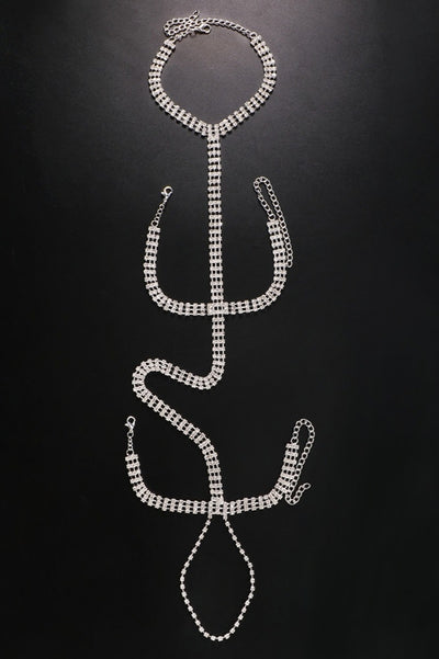 Zilveren Glitter Armsieraad