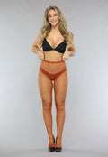 Camel Panty met Mini Fishnet Patroon