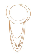 Gouden Schouder Ketting met Leaf