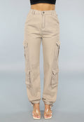 Khaki Carpenter Broek met Zakken