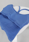 Blauwe Sport Set met Top met Pads en Sportshort