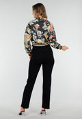 Bloemenprint Cropped Bomber Jack