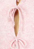 Roze Gebreid Strikjes Vest