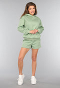 Groene Short Set met Hoodie