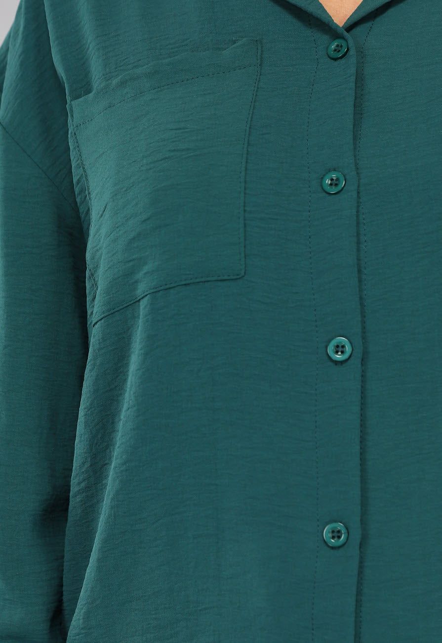 Donkergroene 2-delige Set met Blouse