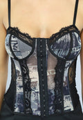 See Through Bustier Top Zonder Beugels