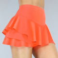 Geplooide Neon Oranje Skort