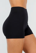 Zwarte Shapewear Short met Hoge Taille en Stretch