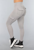 Grijze Longsleeve Fitness Set met Duimgaten