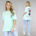 Mint Oversized Basketbal T-Shirt