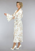 Lange Bridal Bloemenprint Kimono