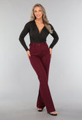 Zwarte Longsleeve Basic Overslag Body