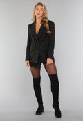 Zwarte Blazer met Diverse Glitter