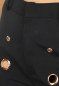 Zwarte Two Piece met Gouden Ring Details