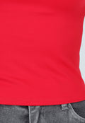 Rode Spaghetti Sporttop met Stretch