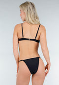 Zwart Cheeky Bikini Broekje met Verstelbare Bandjes