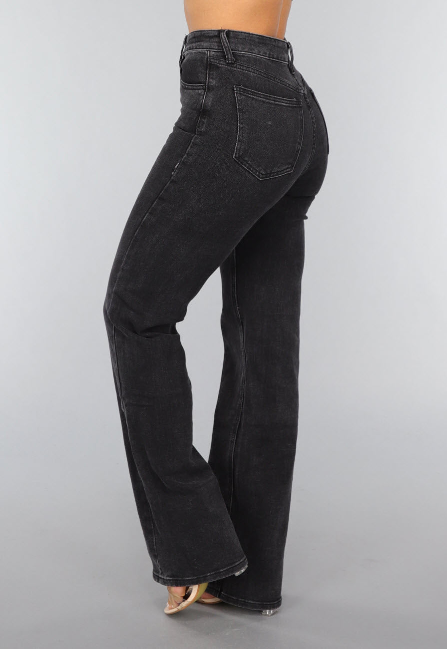 Redial Jeans  Tall Grijze High Waist Straight Leg Jeans