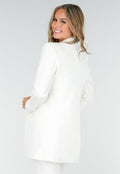 Stretchy Classy Halflange Blazer in Offwhite