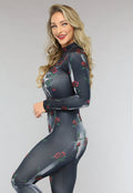 Roses Skelet Jumpsuit Kostuum