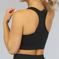 Zwarte Sleeveless Padded Sporttop