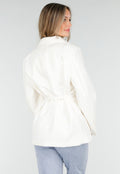 Witte Blazer met Ceintuur