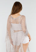Taupe Festival Cover-Up met Franjes